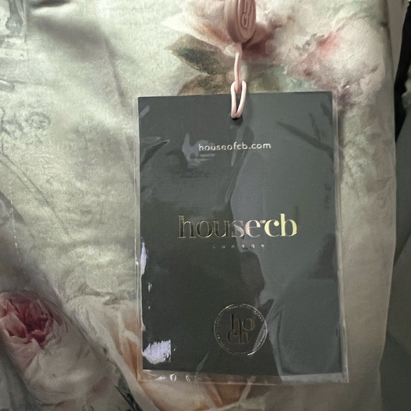 NWT House of CB, Venus Dress - Floral Dress in Cream & Floral - Picture 10 of 11